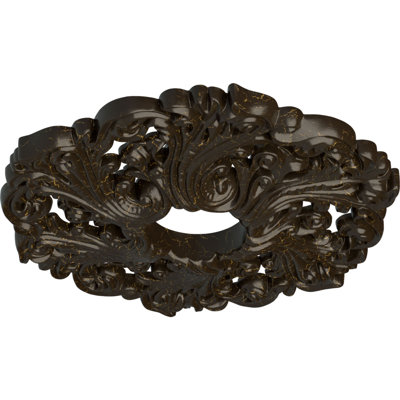Endurathane Granada Ceiling Medallion, 19"OD x 1 1/2"P (Fits Canopies up to 7 1/8"), Hand-Painted Pharaohs Gold Finish