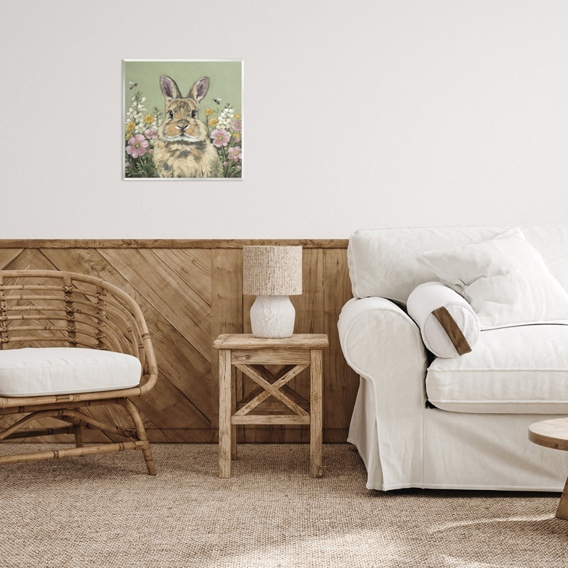 Plaque murale Spring Abloom Rabbit, design par Sara G. Designs