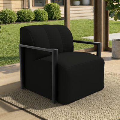 Chaise longue rembourrée en aluminium avec tissu Sunbrella Rosalie