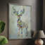 Fantastic Florals Deer, reproduction encadrée complète - bois massif-1780672666