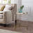 Raymiah Glass Top End Table