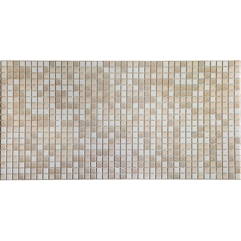 19" x 38" 3D Wall Panel (5-Pack), Brown Beige