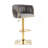 Vintage Bar Stools with Back and Footrest Counter Height Dining Chairs