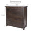 Somerville 4-Drawer Chest of Drawers | Deep Rustic Brown Lacquer