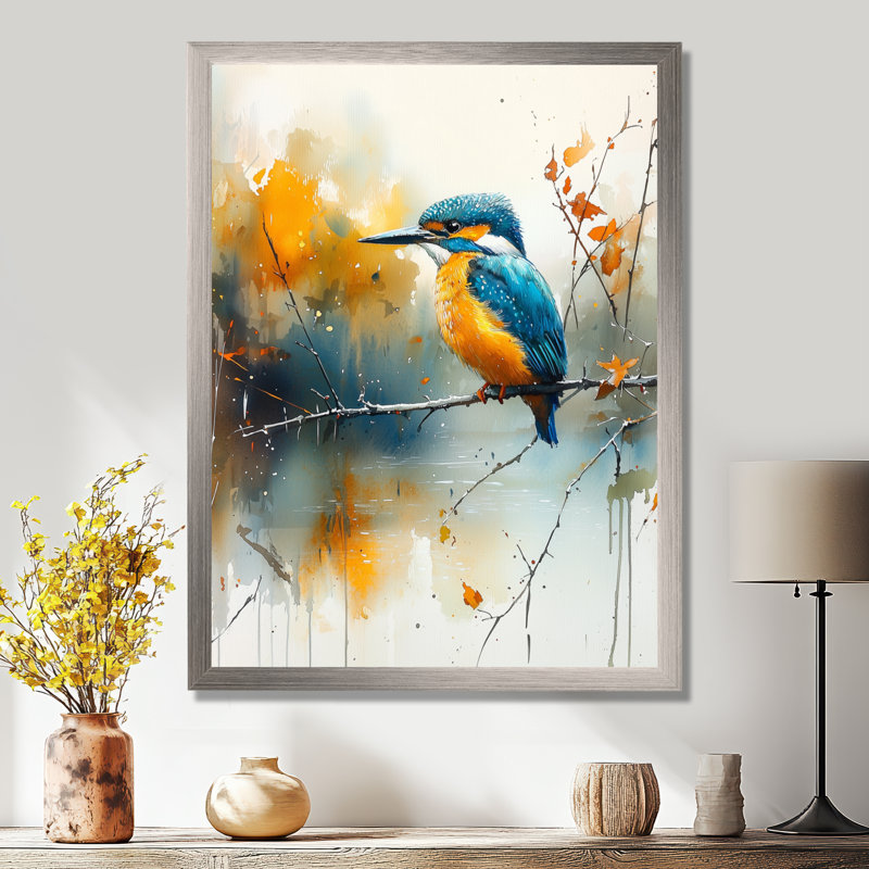 Sharleen - Animals Wall Art Living Room, 40" H x 30" W, Picture Framed, Silver