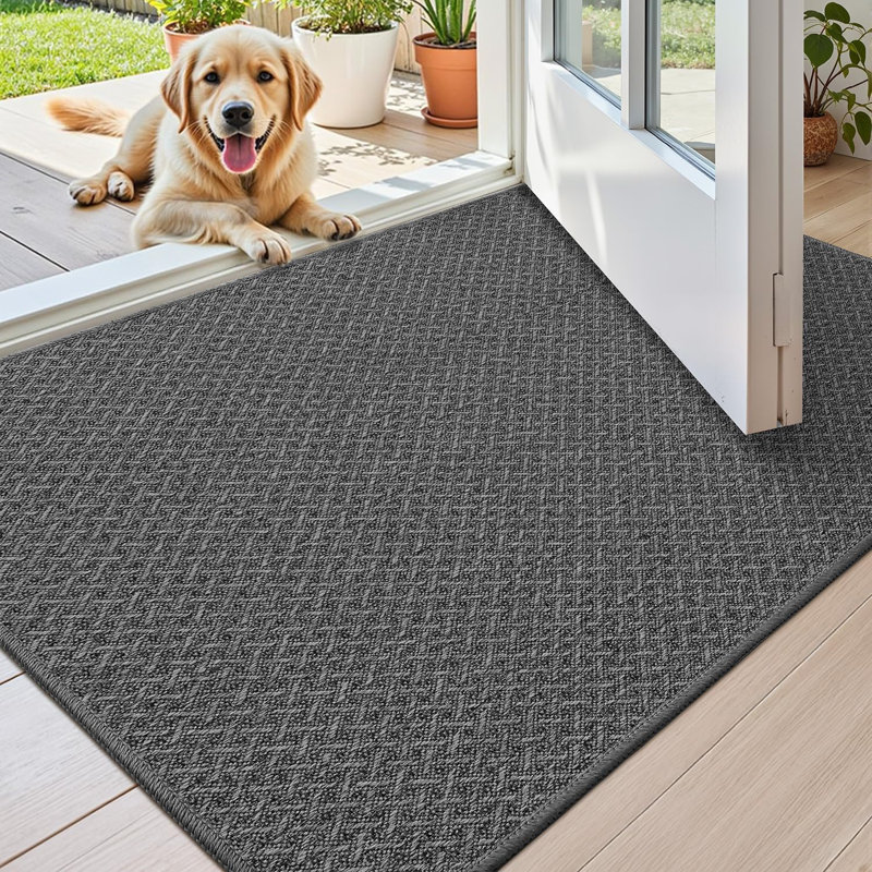 Non-Slip Mother's Day Indoor Doormat, Dark Grey, 61cm W x 92cm L