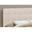 Lit, tête de lit seulement, grand lit, tapissier, aspect lin, transitionnel-1079250875-1079250878