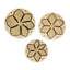 Ensemble de décoration murale en bois 3 pièces