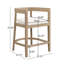 Tabouret de comptoir en bois d'hévéa Gurseese-884158200-875389646