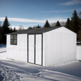 Remise de jardin en métal 10 pi x 12 pi avec fenêtre Optimized