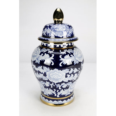 Pot Fehime, bleu / blanc