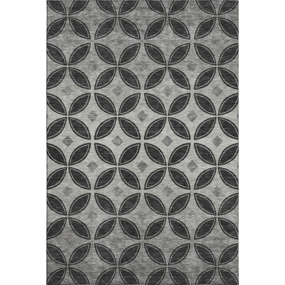 Premium Machine Washable Mayfield AMF2423 Geometric Rug