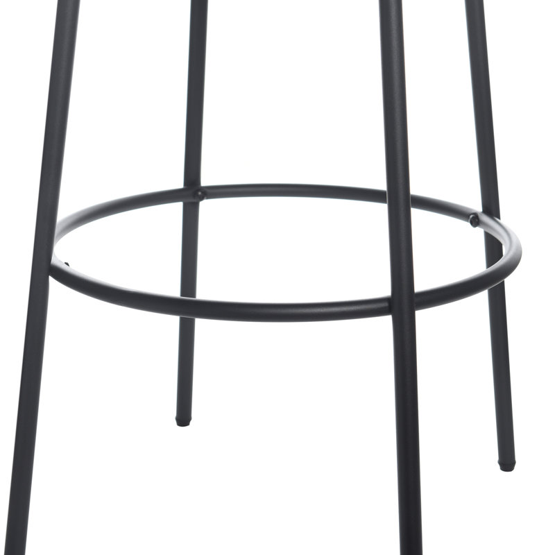 Tabouret Soloist - Coussin rembourré Boucle, Tabouret de bar (siège d'une hauteur de 29 po), Gris ardoise