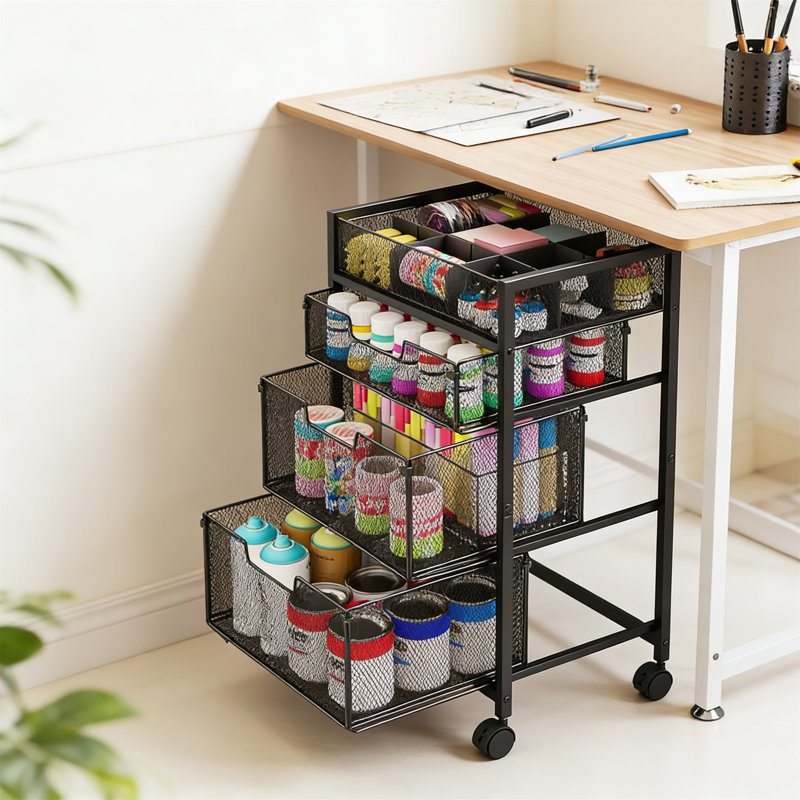 69cm H x 42cm W Art Cart