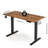 Naitik 48''W Height Adjustable Metal Base with Desk-944821159