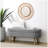 Ottoman Oval Storage Bench,Rubber Wood Legs, (43.5"x16"x16")-1071744709