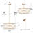 3 - Light Dimmable Drum Chandelier