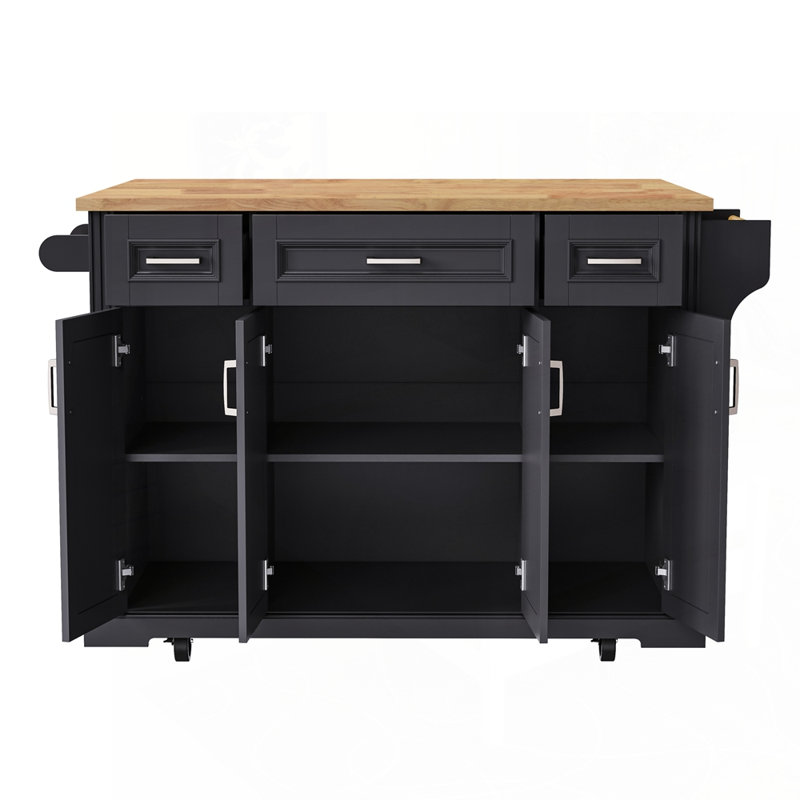 Îlot de cuisine polyvalent avec rangement abondant et design élégant