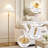 62'' Floor Lamp with Pleated Linen Lampshade, Modern Flower Floor Lamp for Living Room Bedroom