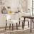 19" Seat Height Parsons Upholstered Dining Chair, Solid Wood Legs-1053974853