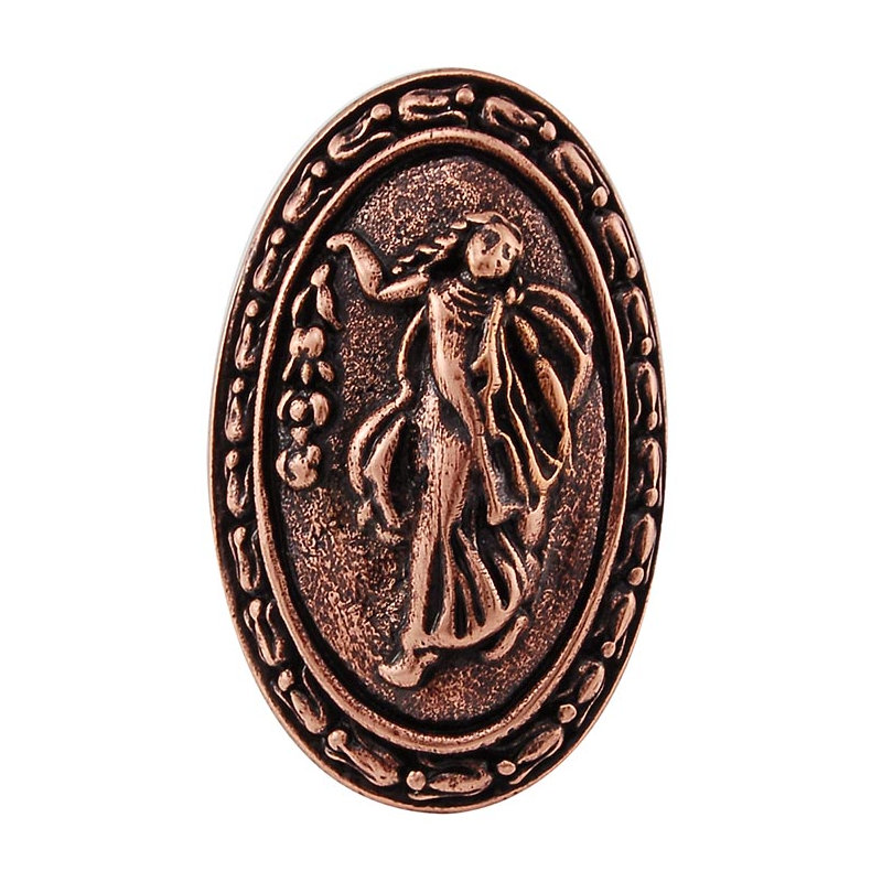 Sforza Oval Knob, Antique Copper