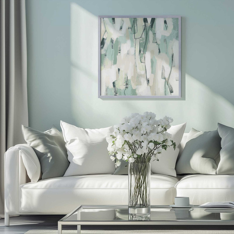 «Sage Fragments I», reproduction sur toile, H 13,75 po x l 13,75 po, Zinc patiné