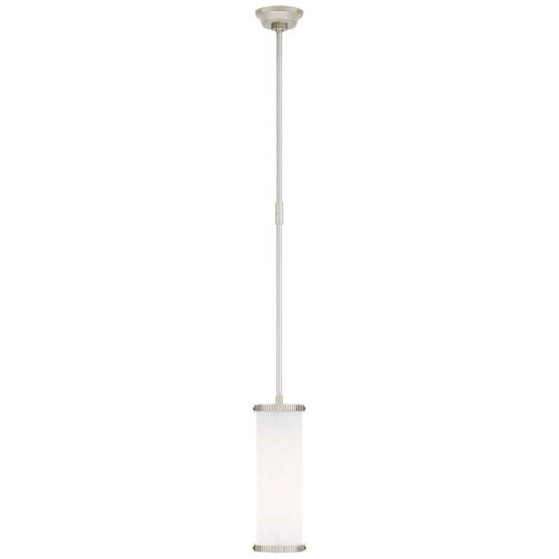 Thomas O'brie Calliope 1 - Light Pendant, Polished Nickel, 10.25" H x 5.25" W x 5.25" D