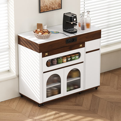 110.5 cm W Kitchen Island with Top