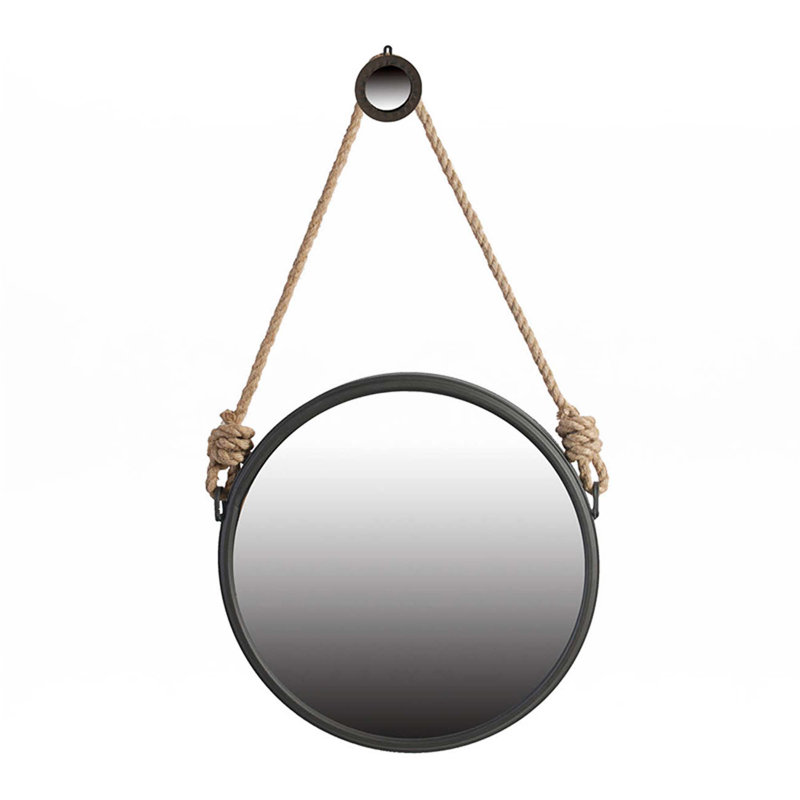 Beau miroir Cleveland avec sangle de corde