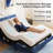 T600 Adjustable Bed Frame with Remote & Massage - Syncable Electric Beds Bases, Zero Gravity, Dual Side USB, Nightlight, Quiet Motor, 5 Min Easy Assembly-866934009