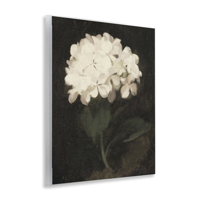 White Geranium Cluster Wall Plaque, design by Leah Straatsma