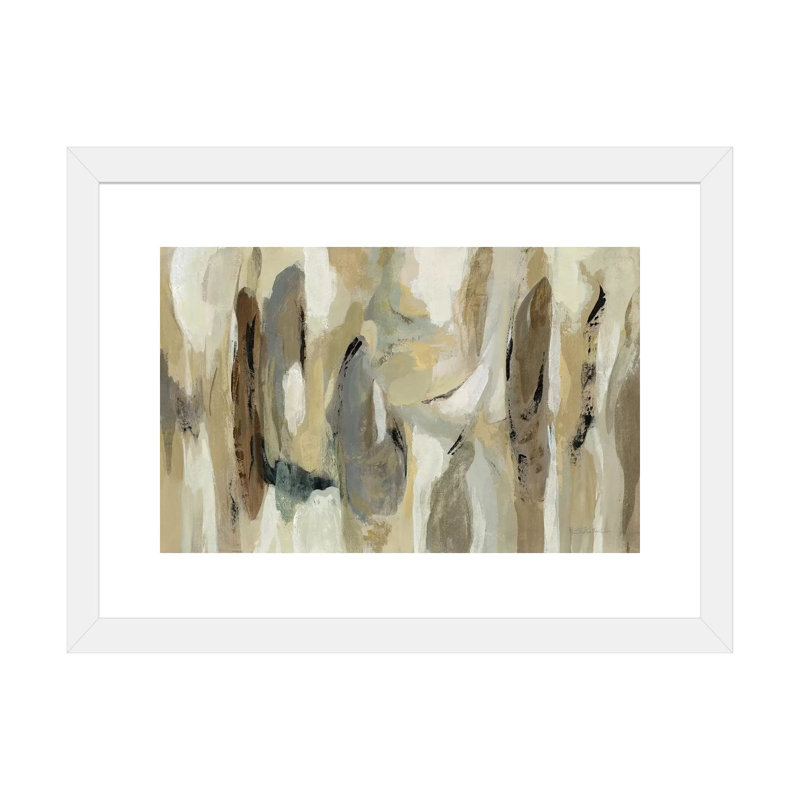 " Fluidity Neutral " by Silvia Vassileva, White, 24" H x 32" W x 1" D, White Paper