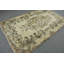 Grand tapis Oushak turque rétro vintage convenant aux chambres à coucher, aux salons ou aux espaces extérieurs brun / beige