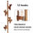 Solid Wood Coat Rack Freestanding