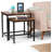 Skyler 2-Piece Solid Mango Wood Nesting Side Table Set with Metal Bases-1712543626