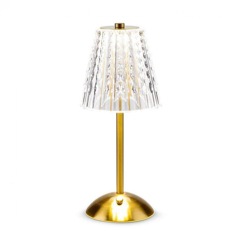 Lampe de table en acrylique Terie, Or