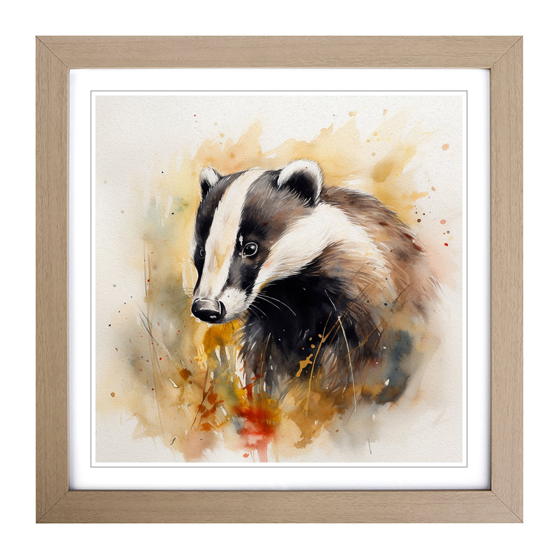 Single Picture Frame Print on Wood, Oak
