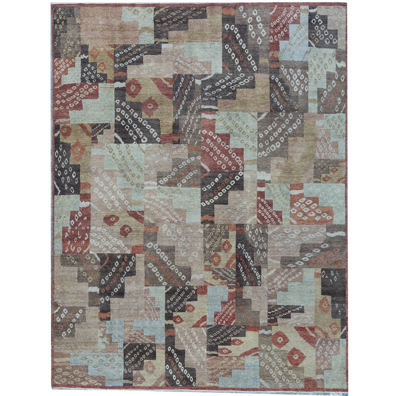 Tapis multicolore de haute qualité noué à la main