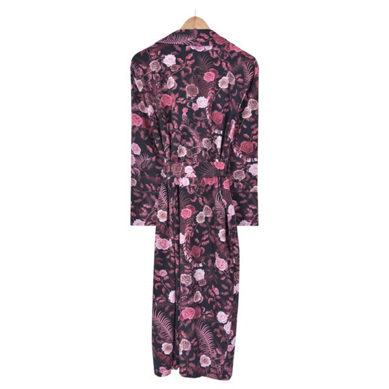 100% Cotton Velour Mid-Calf Bathrobe with Pockets, XL