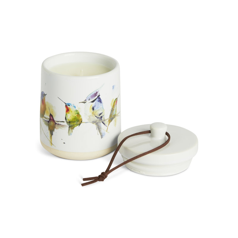 Little Birds Candle With Lid - 7.5Oz