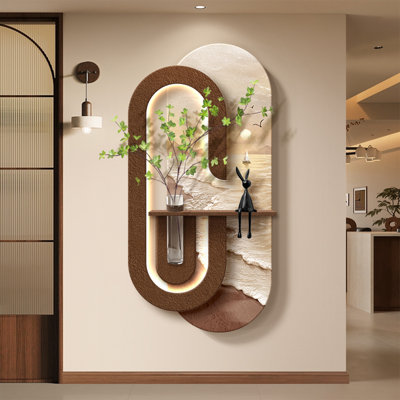 Coffee Oval Sandstone Wall art