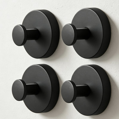 4 Pack Suction Cup Hooks For Shower: Strong Wall Hanger For Bathroom, Front Door, Glass, Window, RV, Holder For Towel, Christmas Wreath, Coat, Loofah, Waterproof & Reusable