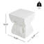 Table d'appoint d'extérieur Paito Modern Minimalist MGO, blanc