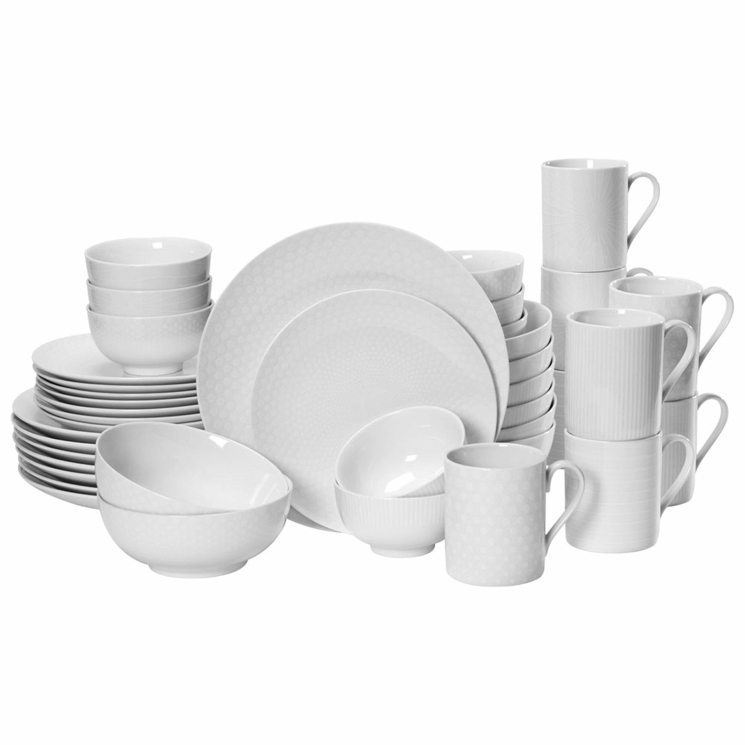 Mikasa Huntington Porcelain Dinnerware Set, 16-piece