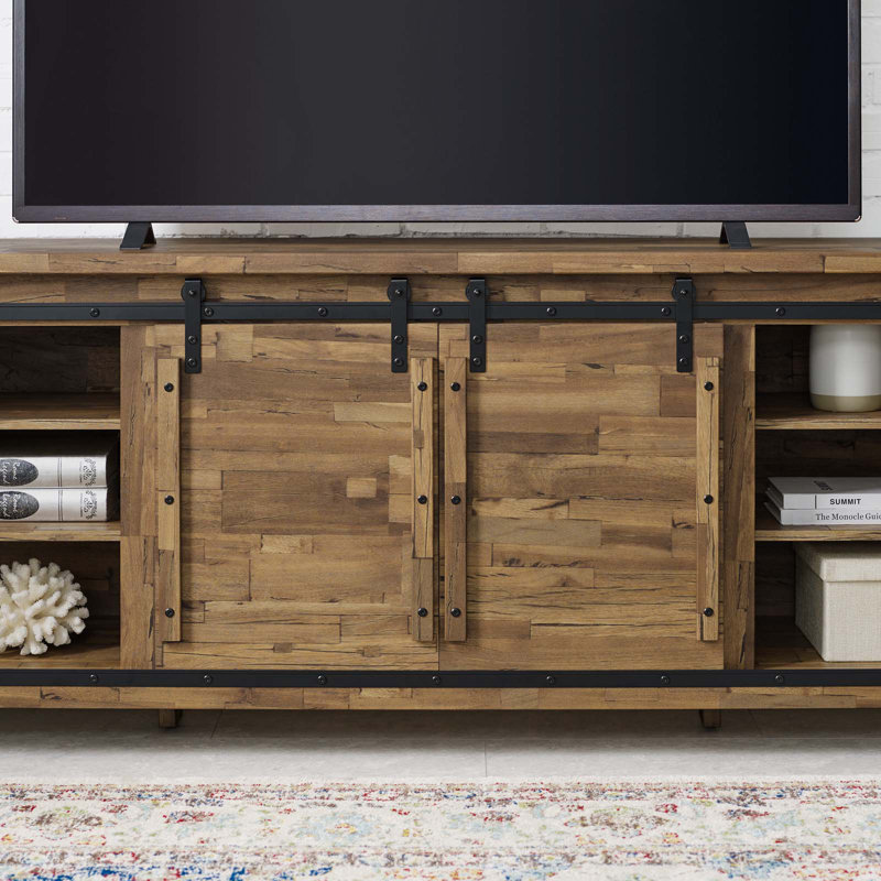 Modway Cheshire 70-inch Rustic Sliding Door Buffet Table Sideboard