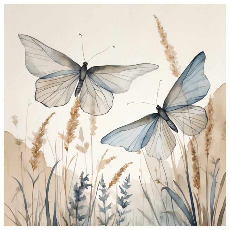 Tapis de bain Butterflies In Nature, L 24 po x L 17 po