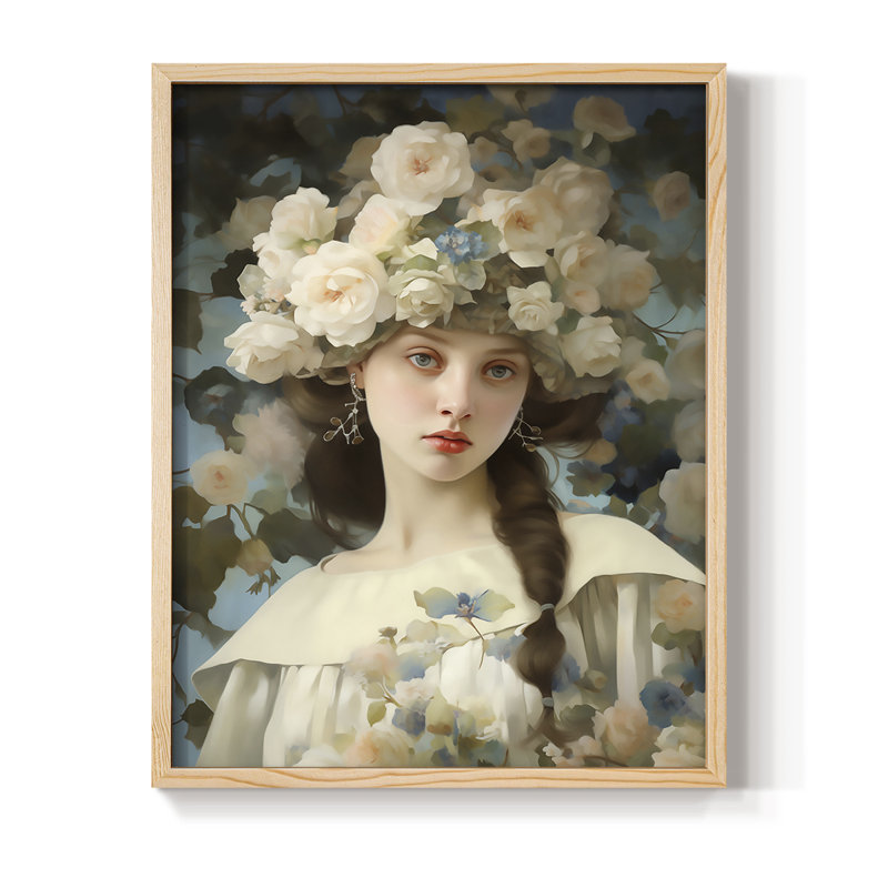 «WOMEN Series», reproduction encadrée en bois massif