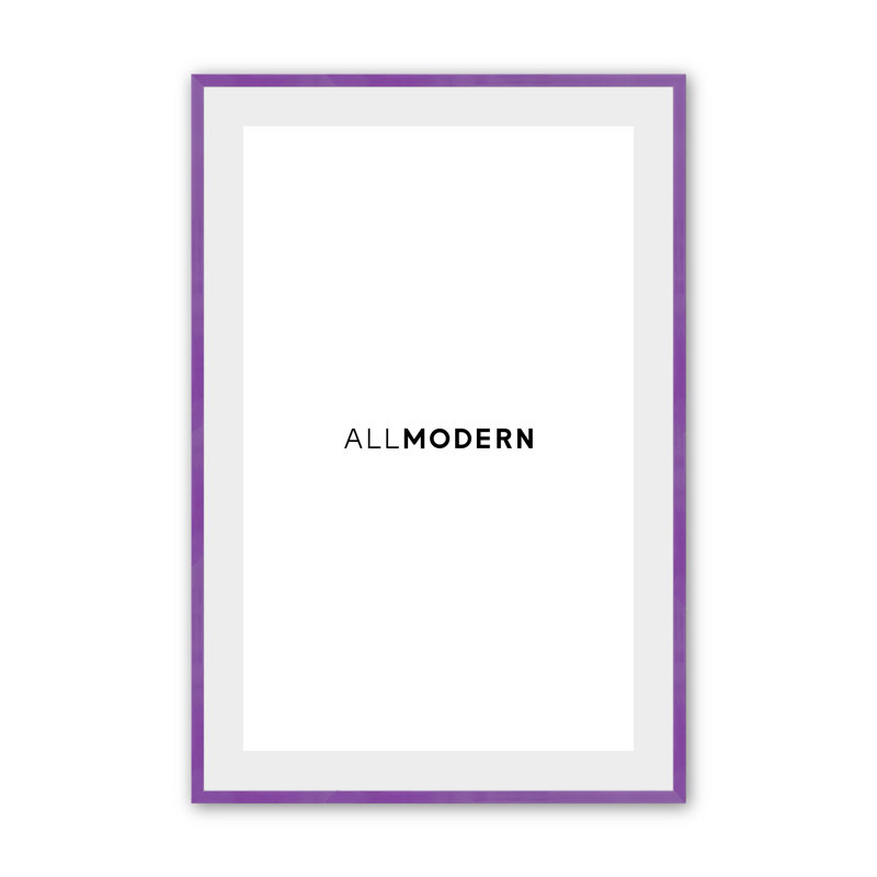 Cadre photo en bois massif Willin, L 9,75 po x H 11,75 po, Mauve prune