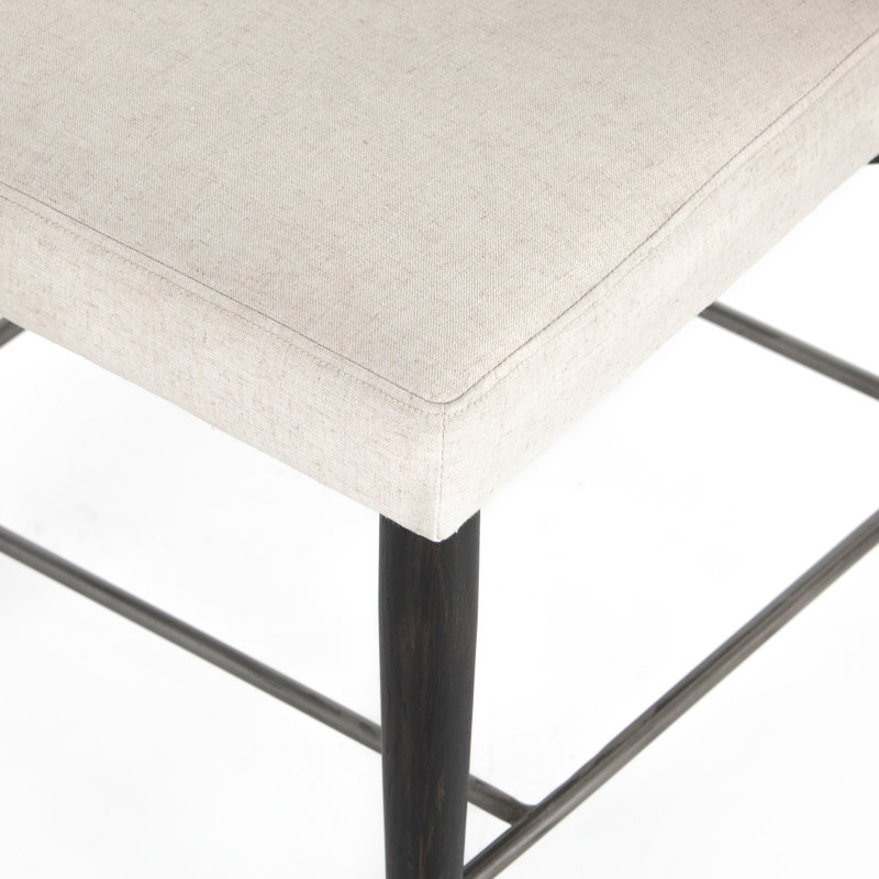 Anton Upholstered Dining Chair, Ivory Fabric