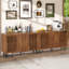 Crédence avec portes Hessle, armoire buffet avec tablettes réglables pour le salon et la salle à manger-1210184932
